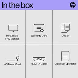 HP V24i G5 – 24 inch Full HD IPS Monitor – 75 Hz – HDMI & DisplayPort — thumbnail 2