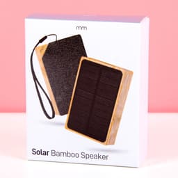 MikaMax Solar Bamboo Speaker - Draadloze Bluetooth Speaker - Compact en Lichtgewicht - Zonnepaneel Opladen - Duurzaam en Stijlvol — thumbnail 4