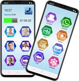 SeniorenTAB - Easy Smartphone op basis van Samsung - (Beeld)bellen via foto's - 64 GB opslag - Inclusief beschermhoes — thumbnail 1