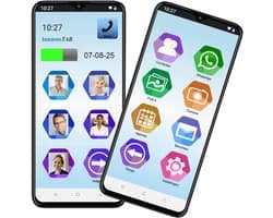 SeniorenTAB - Easy Smartphone op basis van Samsung - (Beeld)bellen via foto's - 64 GB opslag - Inclusief beschermhoes
