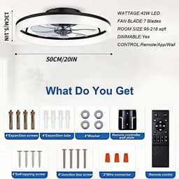 Dimbare Plafondventilator Met Verlichting En Afstandsbediening — thumbnail 5