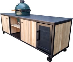 Heavenly Garden - Elements Large - Buitenkeuken - Staal - BBQ Cooler - Eikenhout - 273cm — thumbnail 5