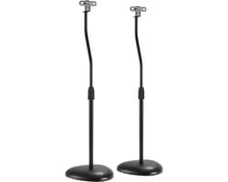 White-Label® Luidspreker Standaard - Speaker Statief - Luidsprekerstandaard - Zwart