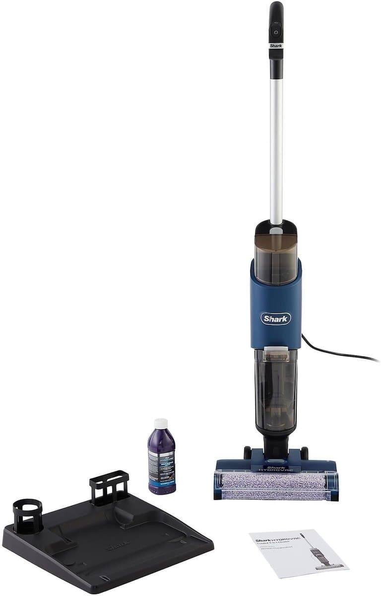 Shark HydroVac 3-in-1 Vloerreiniger met Snoer - Stofzuigen, Dweilen en Zelfreiniging - Steelstofzuiger met Dweilfunctie - Wet & Dry Dweilapparaat - WD100EU — afbeelding 1