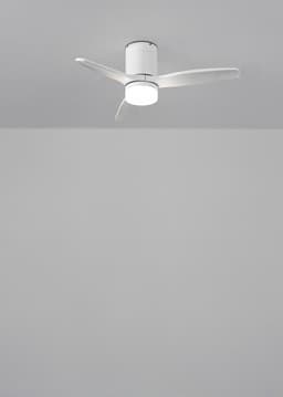 CREATE - Stille 40W plafondventilator met technische ABS bladen (Ø112cm) (ruimtes ≤10m²) - Wit - Met licht - Afstandsbediening - WIND CALM — thumbnail 4