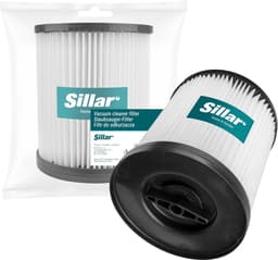 Sillar, set 4 stofzuigerfilters, wasbaar, van stof, anti-allergeen, geschikt voor Parkside PWD 12, 20, 25, 30, 35, PNTS 1400 H4, STIHL SE 33, vervanging voor filters 91096424, SE017035900, 15,6 x 14 x 9,9 cm — thumbnail 4