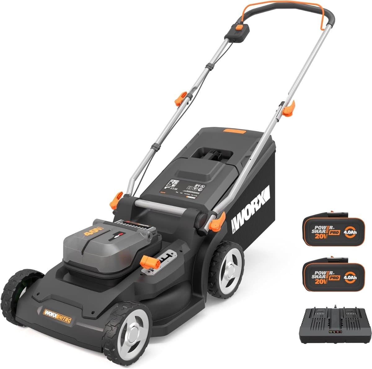Krachtige Accu Grasmaaier met Borstelloze Motor en 37 cm Maaibreedte — afbeelding 1