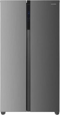 Heinner HSBS-HM532NFINVXD Amerikaanse Side-by-Side Koelkast – 532 L – Inverter No Frost – Smart Eco Functie – LED Touch Display – RVS – 5 Jaar Garantie — thumbnail 1
