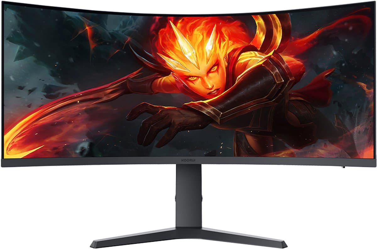 Koorui G3441VC - UltraWide QHD VA Curved Gaming Monitor - 34 Inch 21:9 - 180 Hz - 1 ms — afbeelding 1