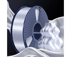 SUNLU PLA+ SILK 3D-filament 1.75mm 1kg ZILVER