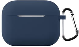 Telestore - hoesje geschikt voor AirPods Pro 3 soft case cover - 2 stuks zwart en blauw - TPU hoesje Beschermhoes - AirPods Pro 3 Cover - AirPods Pro 3 hoesje - Geschikt voor Apple AirPods Pro 3 - gel hoesje met sleutelhanger — thumbnail 3