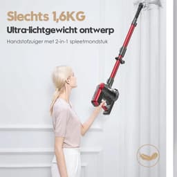 Draadloze Steelstofzuiger - 30V 450W - Lichtgewicht - Hand- en Staande Modus - BLDC Motor - Voor Tapijt en Huisdierharen - Stille Borstelvrije Digitale Controle - Huisstofzuiger Voor Thuisgebruik — thumbnail 5