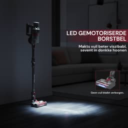 Royal Swiss® Steelstofzuiger Draadloos – 400W – 24kPa Zuigkracht – Tot 60 Min Accuduur – HEPA Filter – LED Borstel – 2-in-1 Handstofzuiger — thumbnail 5