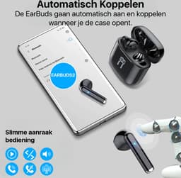 Draadloze Oordopjes - Bluetooth Oordoppen - Geschikt voor iOS & Android - Lange Batterijduur - Comfortabel Draagcomfort - Geweldige Geluidskwaliteit - Origineel Phreeze — thumbnail 3