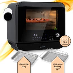 Klarstein 18 L Heteluchtfriteuse, Airfryer met Stoom- en Droogfunctie, Snelle XXL Heteluchtfriteuse, Timer, 10 Programma’s, Airfryer voor Heteluchtfrituren, 2450 W Heteluchtfriteuse zonder Vet — thumbnail 1