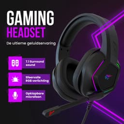Strex Gaming Headset RGB Met Microfoon - 7.1 Surround - Game Koptelefoon Met Draad - Geschikt Voor PC / PS4 / PS5 / Xbox / Switch — thumbnail 2
