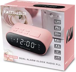 Muse M-10CPK - Compacte wekkerradio - voorkeuzezenders - dimbaar display - sleep / snooze - back-up batterij — thumbnail 4