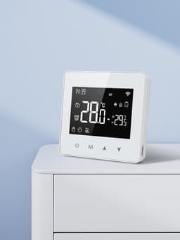 Opbouw Thermostaat | Wifi | Touchscreen bediening | Opbouwmontage | CV installatie | Tuya Smart Life | Google Home Alexa | Wit — thumbnail 2