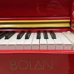 Bolan GP-1 digitale vleugel rood hoogglans - babyvleugel - elektrische piano 88 toetsen - gewogen toetsen - bluetooth verbinden met mp3 en midi — thumbnail 3