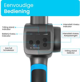 El Suvon Massage Gun - Massage Pistool - Inclusief Koffer en 7 Opzetstukken - Sport en Relax Massageapparaat - Krachtig en Draadloos - Massage Gun Professioneel- Fitness — thumbnail 2