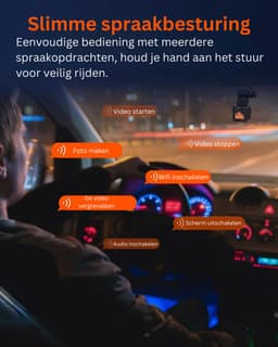 Dashcam voor auto - Mini dashcam met WiFi / wireless camera met HDR nachtshift - loop Recording - G-sensor - 512GB — thumbnail 3