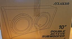LAKRO Actieve Platte Dubbele Subwooferkist - Krachtige Geluidsoplossing voor Auto's — thumbnail 4
