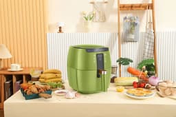 Swiss Pro+ - SP-DAF7LG - airfryer XXXL - Intelligente Heteluchtfriteuse Digitaal- 7 L - XXXL - New Model 2026- GRATIS Recepten Boek - Touchscreen - TURBO Opwarmen - Green - 7 liter — thumbnail 10
