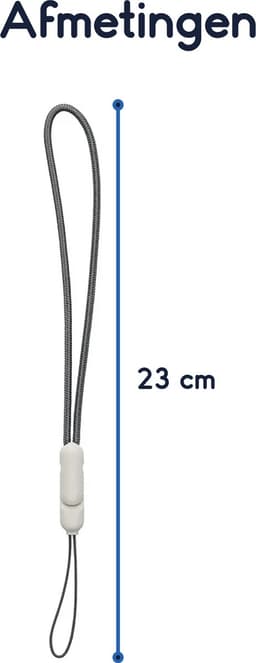 Ibley Draagkoord voor Apple AirPods Pro (2e generatie) - AirPods Pro 2 Lanyard - Draaglus - Draagriem - Geïntegreerde clip - AirPods Case Accessoires - Grijs met Crème clip — thumbnail 5