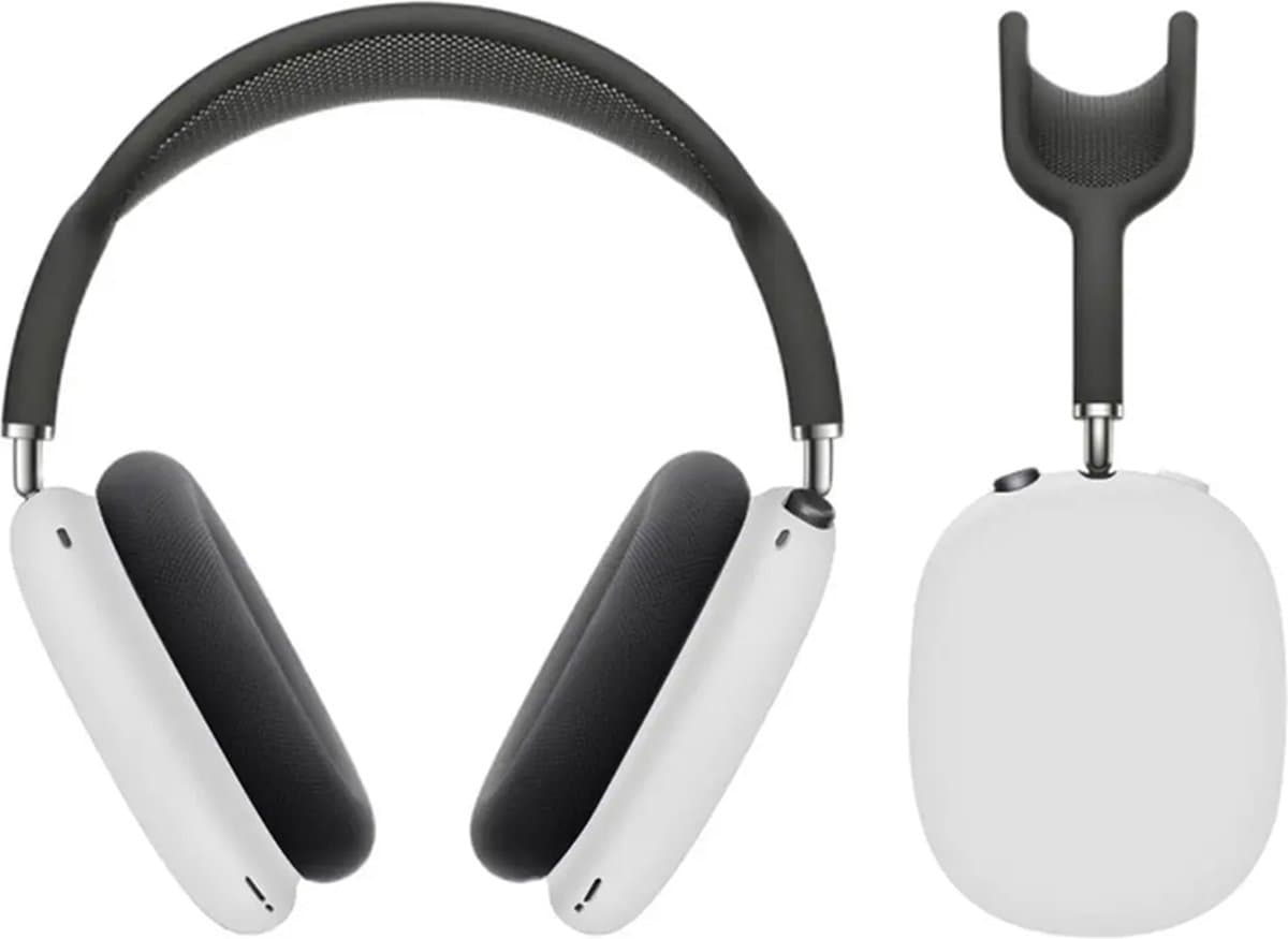 MY PROTECT - Siliconen Cover Case geschikt voor Airpods Max - Wit — afbeelding 1