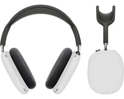 MY PROTECT - Siliconen Cover Case geschikt voor Airpods Max - Wit