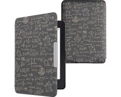 kwmobile e-reader hoesje geschikt voor Amazon Kindle Paperwhite hoes - E reader flip case met magnetische sluiting - Ereader cover - design in groen / geel