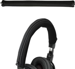 kwmobile cover voor koptelefoon hoofdband - geschikt voor AudioTechnica ATH SR5BT / SR5 - Koptelefoon band hoes van neopreen - In zwart — thumbnail 1