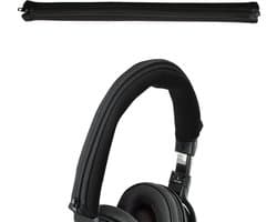 kwmobile cover voor koptelefoon hoofdband - geschikt voor AudioTechnica ATH SR5BT / SR5 - Koptelefoon band hoes van neopreen - In zwart