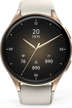 Hama Smartwatch 8900 Gps Amoled 1.32 Voor Android Ios Beige Siliconen Bandje — thumbnail 2