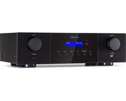 Auna AMP-4000 DAB hifi-stereoversterker, DAB+-radio, stereoversterker, USB-afstandsbediening, versterker met LED-display, hifi-versterker, zwart