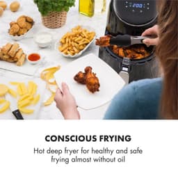 AirVital heteluchtfriteuse 1300W 2,5L CeraPlus anti-aanbaklaag touch zwart — thumbnail 6