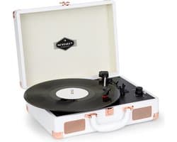 Auna Platenspeler voor platen, USB-platenspeler met luidspreker, Platenspeler in retro-design, Audio Record Player, Moderne vinyl-speler, Krachtige platenspeler turntable