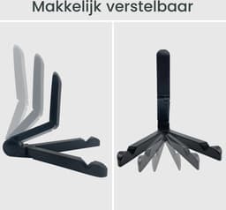 Purepeak LP Houder - Vinyl Rek - LP Standaard - Opbergsysteem - Platenhouder - Zwart — thumbnail 2