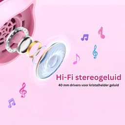 VELTRR® Koptelefoon Kinderen met Draad - Gaming Headset - Roze — thumbnail 4