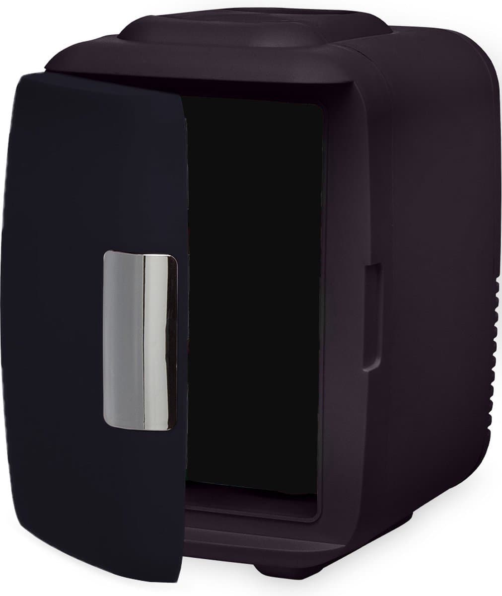 Auronic Mini Koelkast – Skincare Fridge – Make-up & Beauty – Koelen en Verwarmen – 100/240V & 12V Auto Stekker – Draagbaar – 4 Liter – Zwart — afbeelding 1