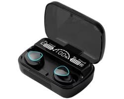 Draadloze Oordopjes Bluetooth 5.1 Hoofdtelefoon - M10 Touch Control Oordopjes Met Microfoon - Mini Powerbank 2000 mAh - Gaming Headset Sport Oordopjes - Zwart