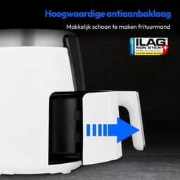 MEDION L Airfryer P40 - 4,7 L - 1500 W - 8 programma’s - Wit — thumbnail 10