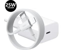 DISEV® – 25W Super Snellader – USB-C naar Lightning Oplader – 1m Kabel – Universele Lightning-Oplaadstekker