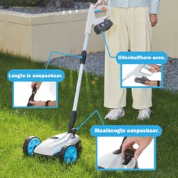 H-Ster accu grasmaaier Lieke 40V - Maaibreedte 220mm - maaihoogte 30-50mm - bladsnelheid 6000/min - incl. 40V accu en lader — thumbnail 2