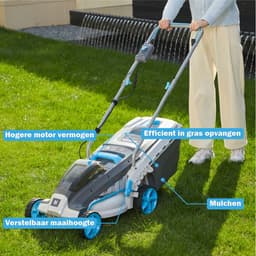 H-Ster accu grasmaaier Ruud 40V - snijbreedte 370mm - snijhoogte 25-75mm - excl. accu en lader — thumbnail 2