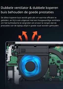 Elementkey PixelPro - Metalen Ultrabook 15.6 Inch Laptop - i9-12900H - MX550 GPU - 32GB Ram - 1 TB SSD - Vingerafdrukscanner - Grijs — thumbnail 4