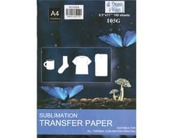 100 A4 vellen Premium sublimatiepapier | Sublimatie Printer papier