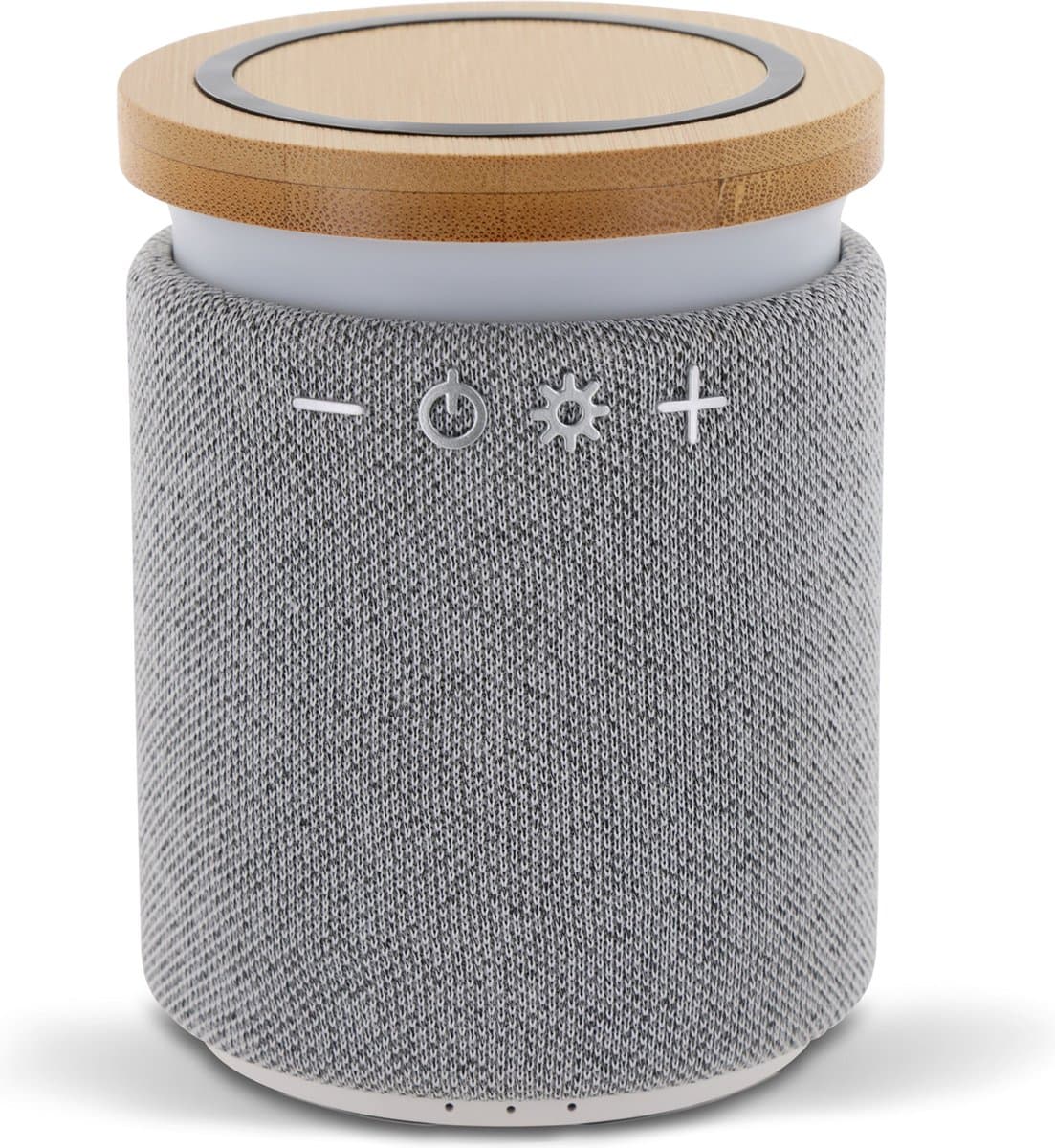 Bamboe draadloze bluetooth speaker, grijs — afbeelding 1