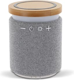 Bamboe draadloze bluetooth speaker, grijs — thumbnail 1