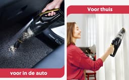 Cleanforce Kruimelzuiger V2 Snoerloos met extreme zuigkracht - Nat & Droog - Auto Stofzuiger - Voor Thuis & Auto — thumbnail 5